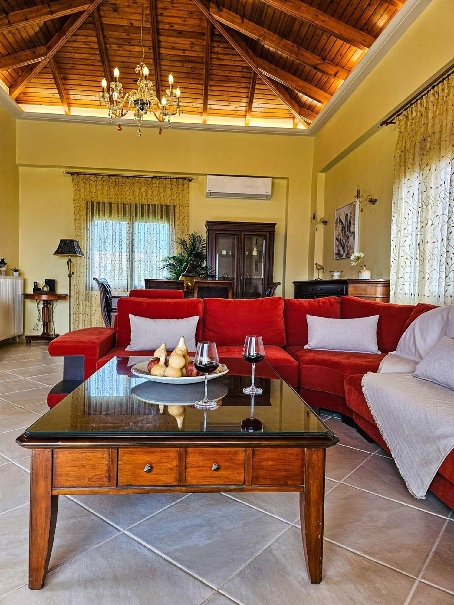 Villa Aitheras With Sea Views And Garden Stérnai Exterior foto